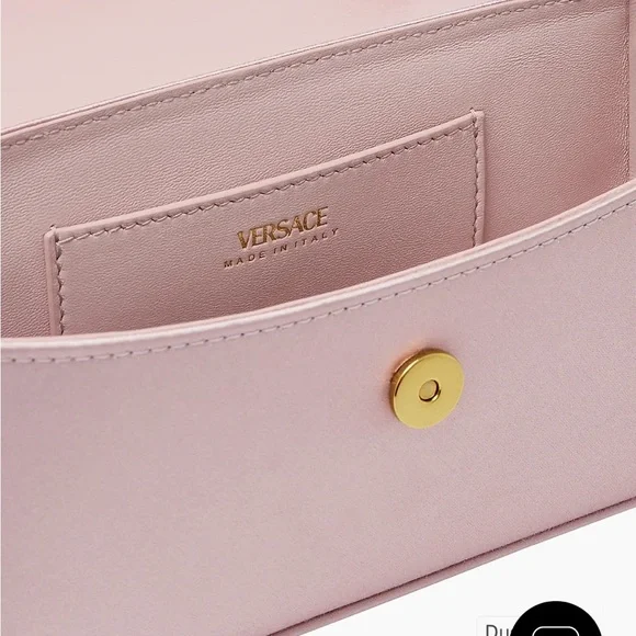 Versace Pink and Gold Mini Bag with Medusa Medallion - Picture 3 of 3